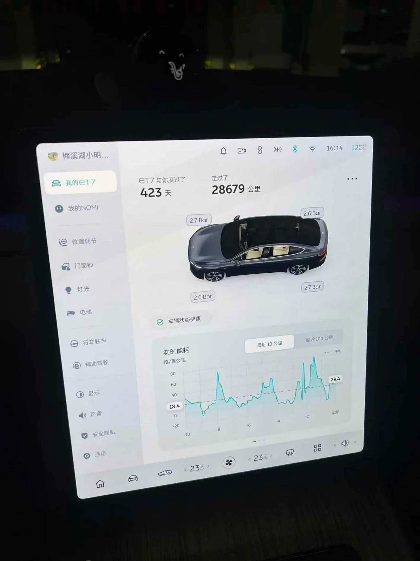 蔚来ET7 后面外观二