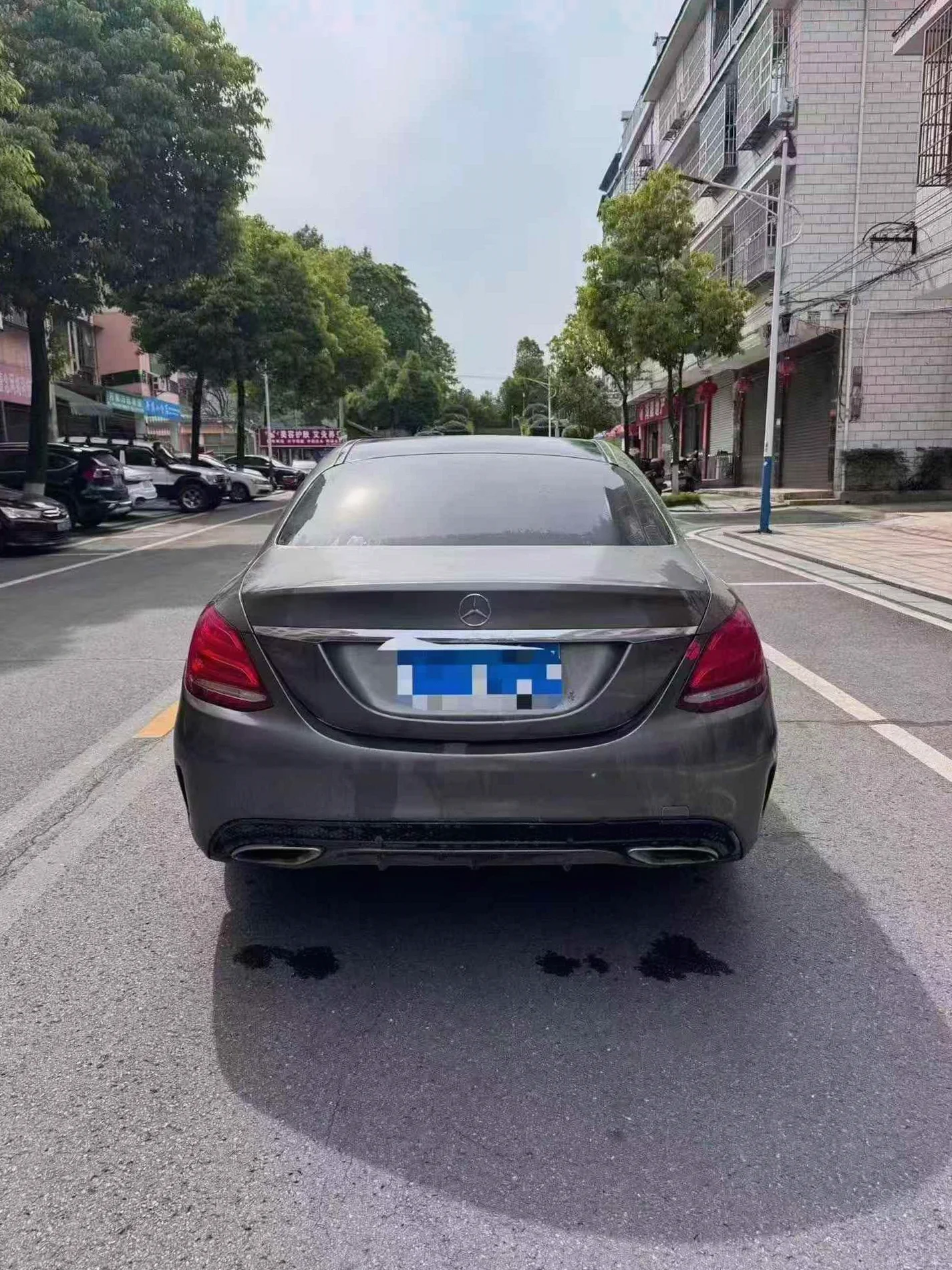 奔驰C 内饰后排
