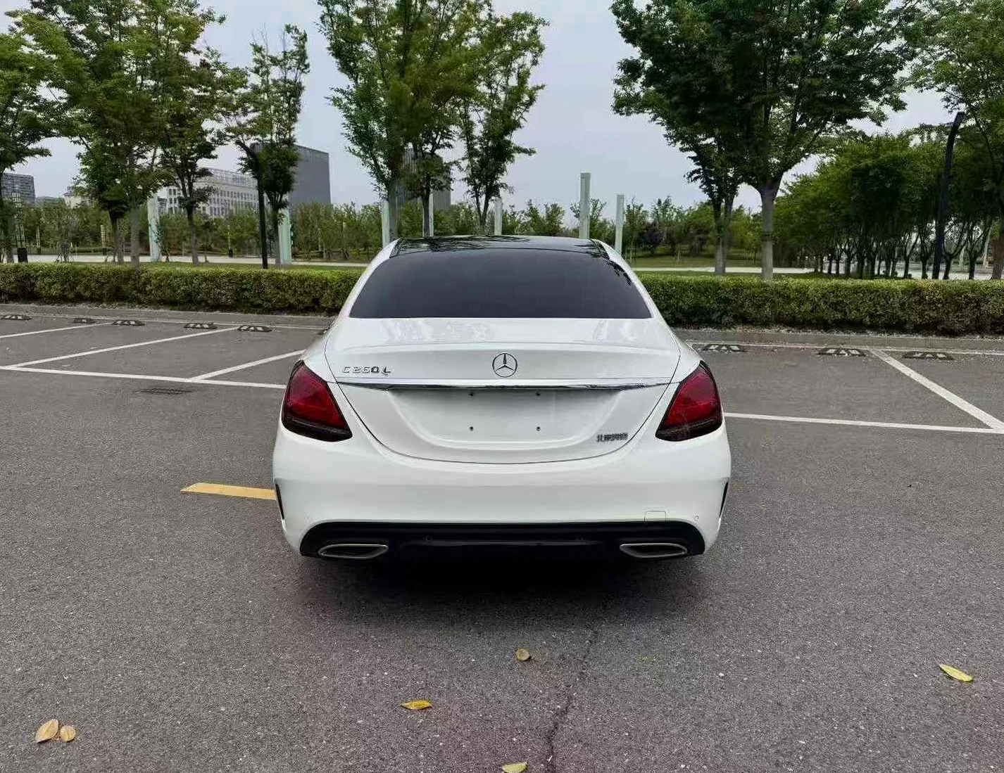奔驰C 后面外观一