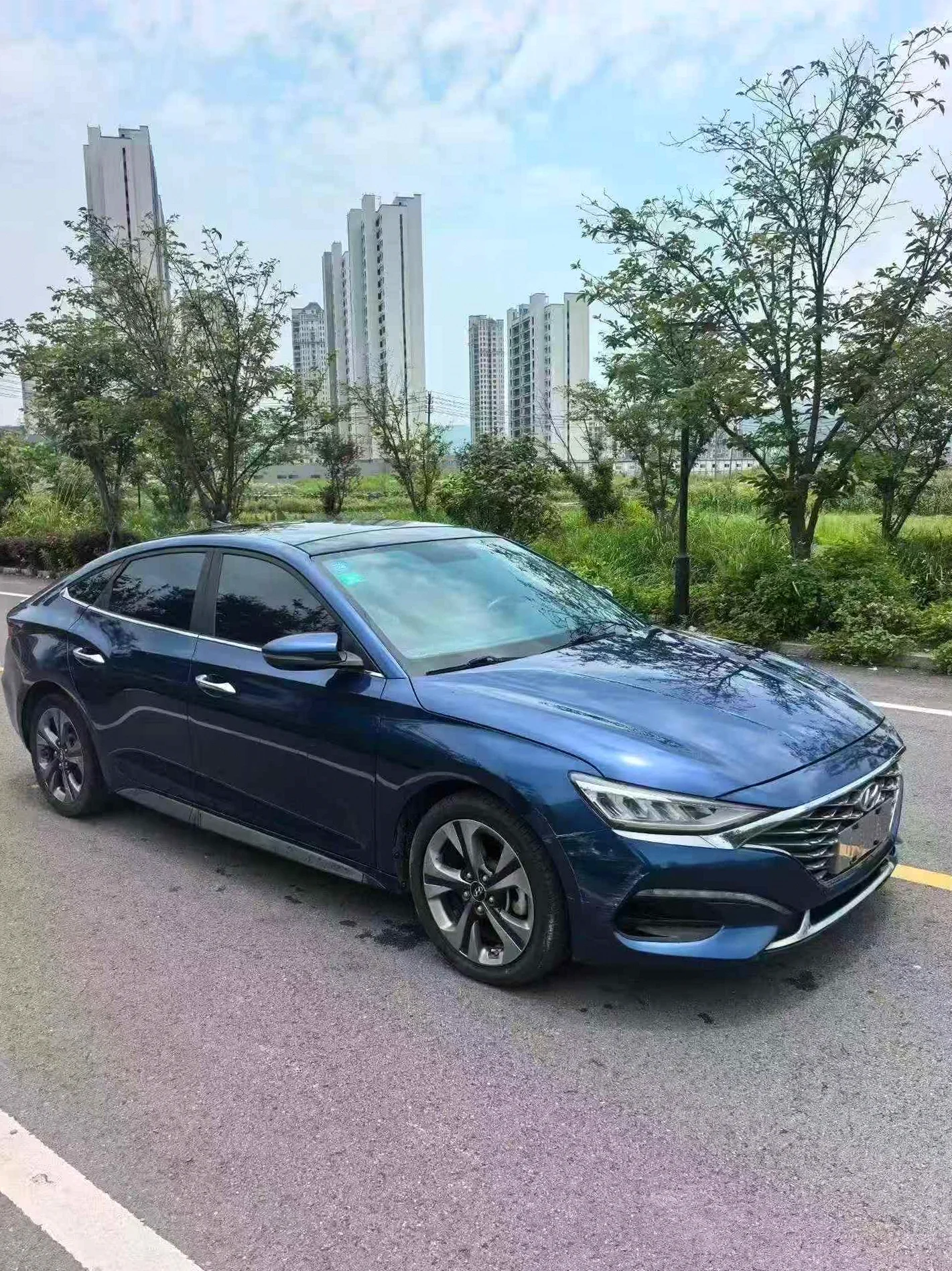 现代菲斯塔 正面外观三