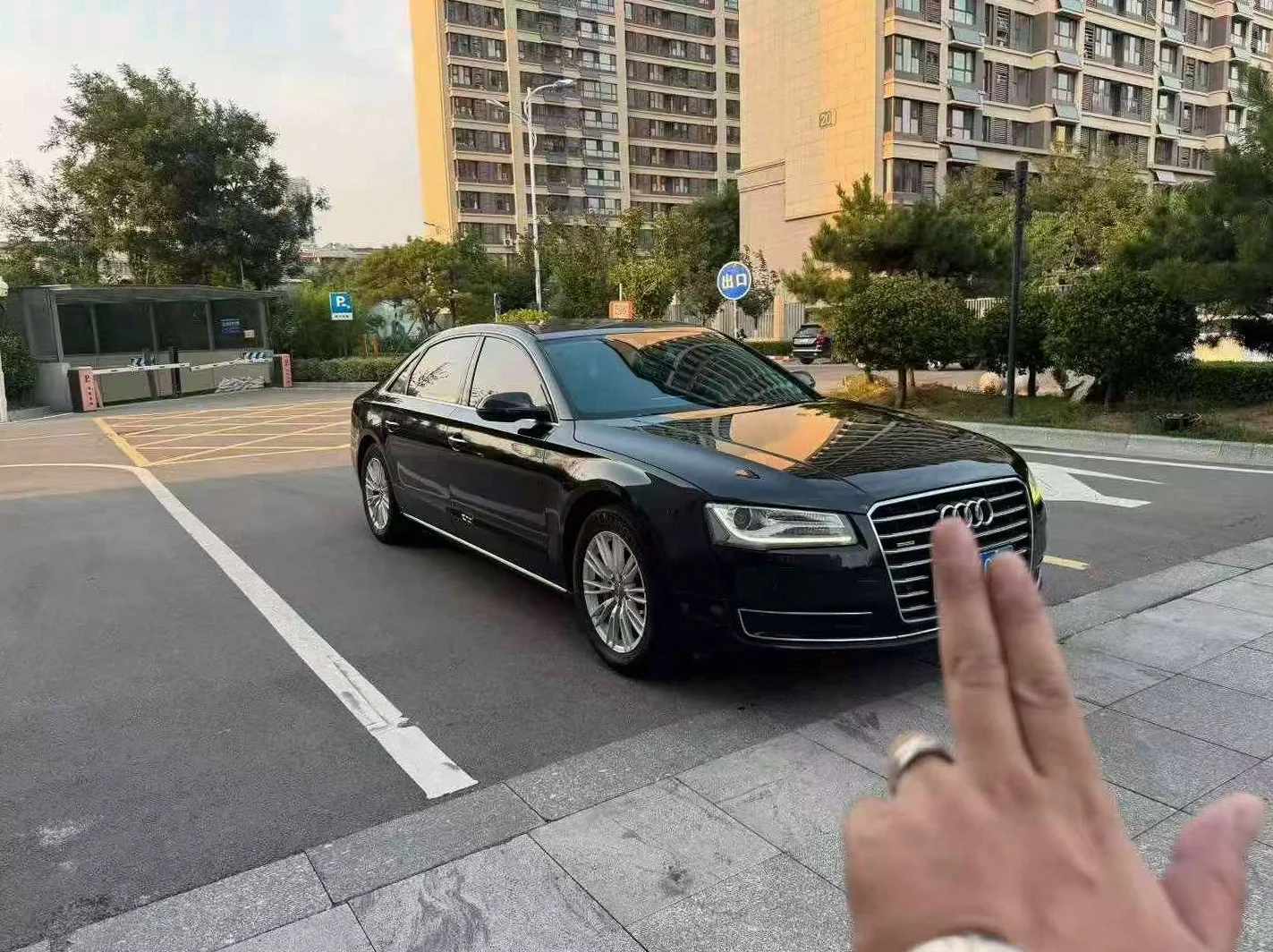 奥迪A8L 正面外观三