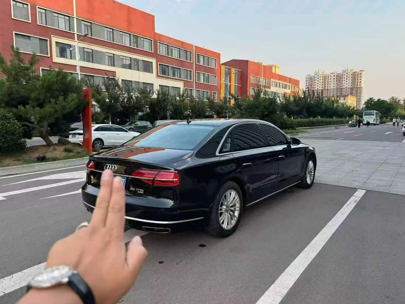 奥迪A8L 后面外观二
