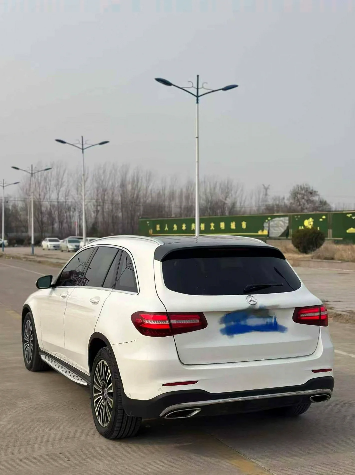 奔驰C 后面外观一