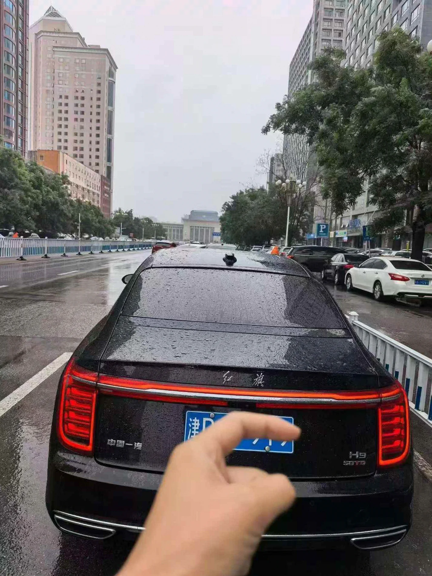 红旗H9 内饰后排