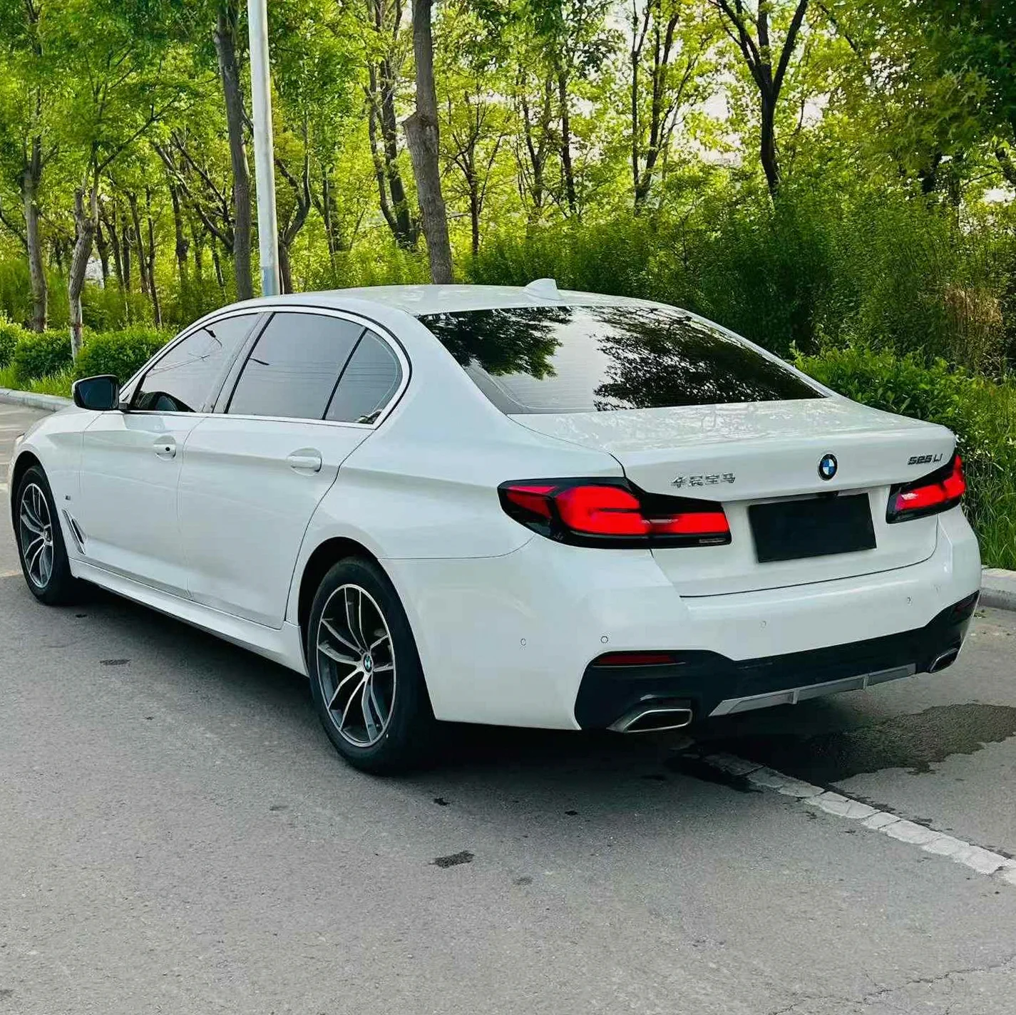 宝马5系 后面外观一
