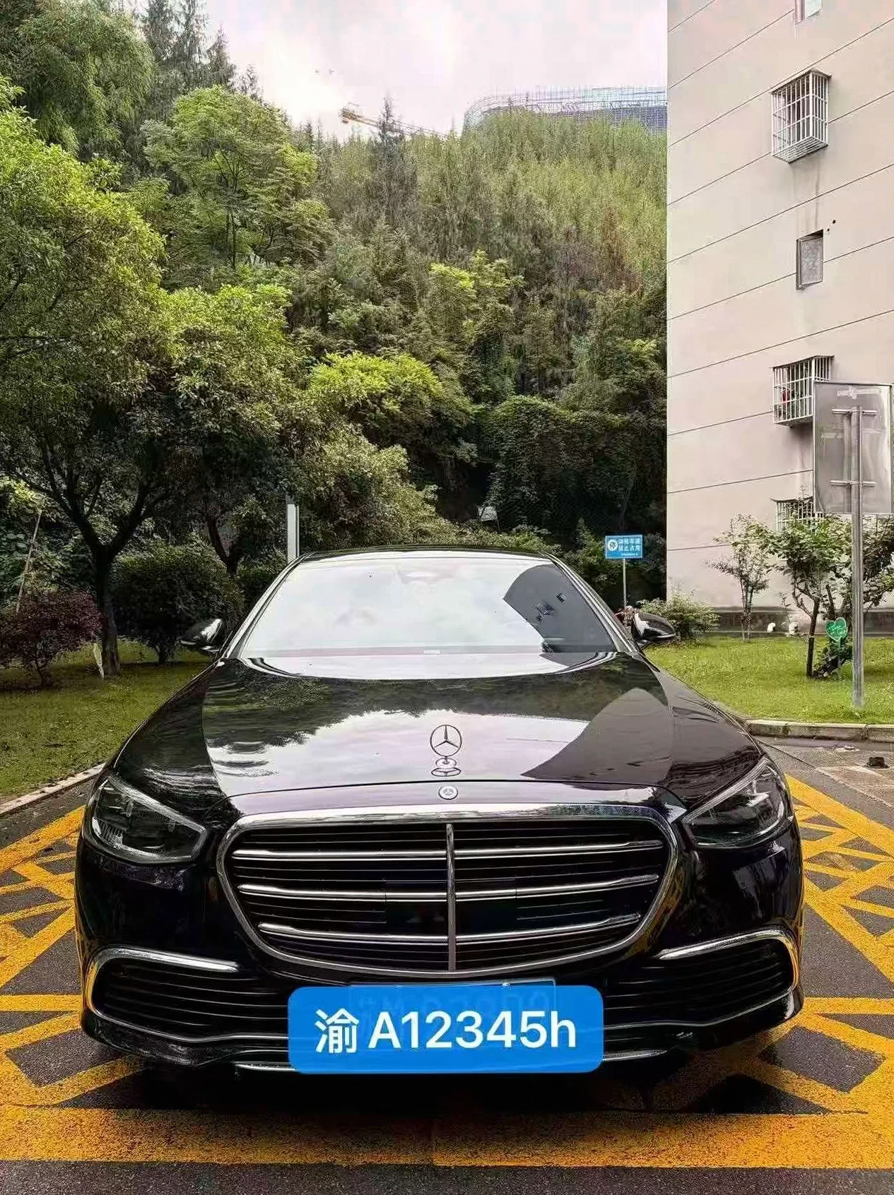 奔驰S 正面外观二