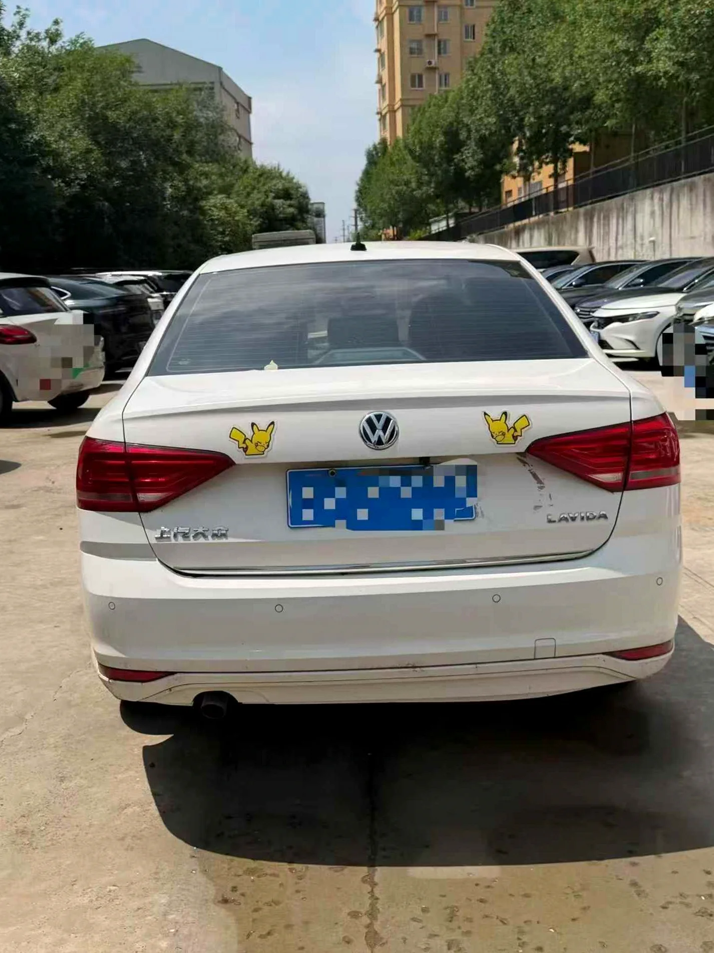 大众朗逸 后面外观一