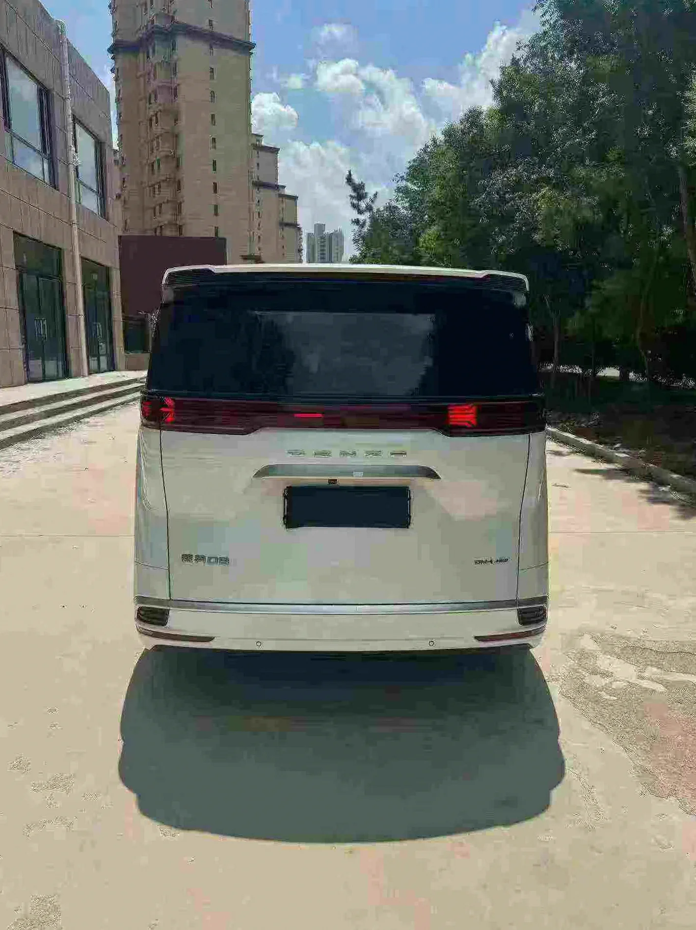 腾势D9 后面外观一