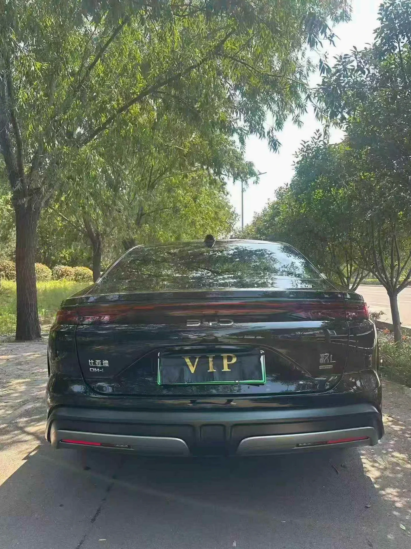 比亚迪汉 后面外观一