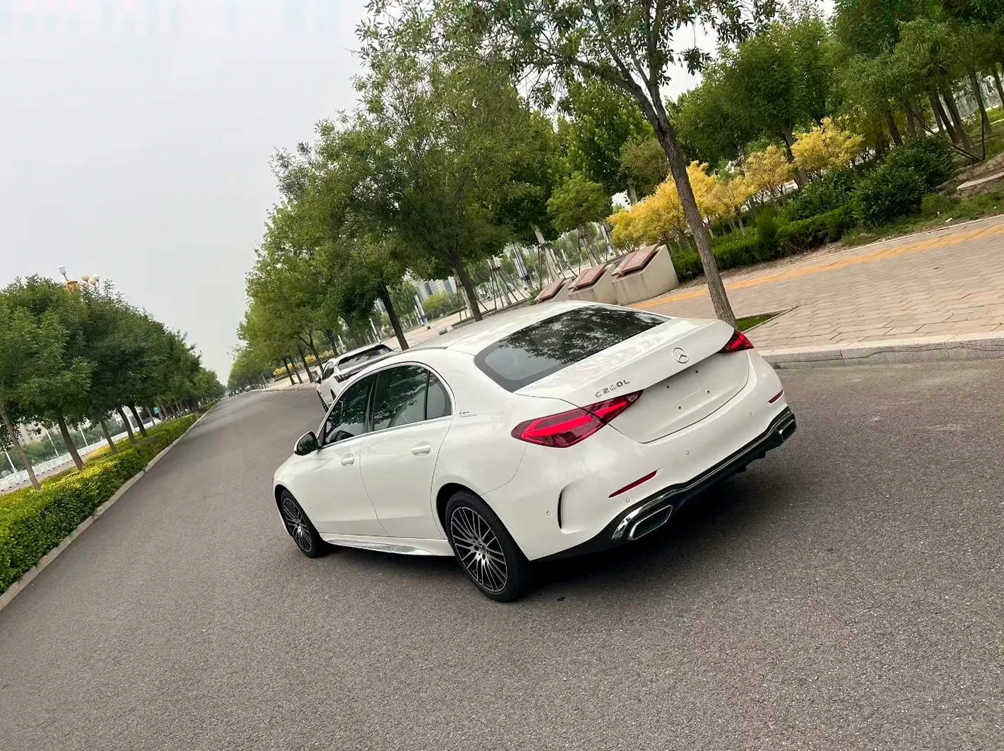 奔驰C 后面外观一