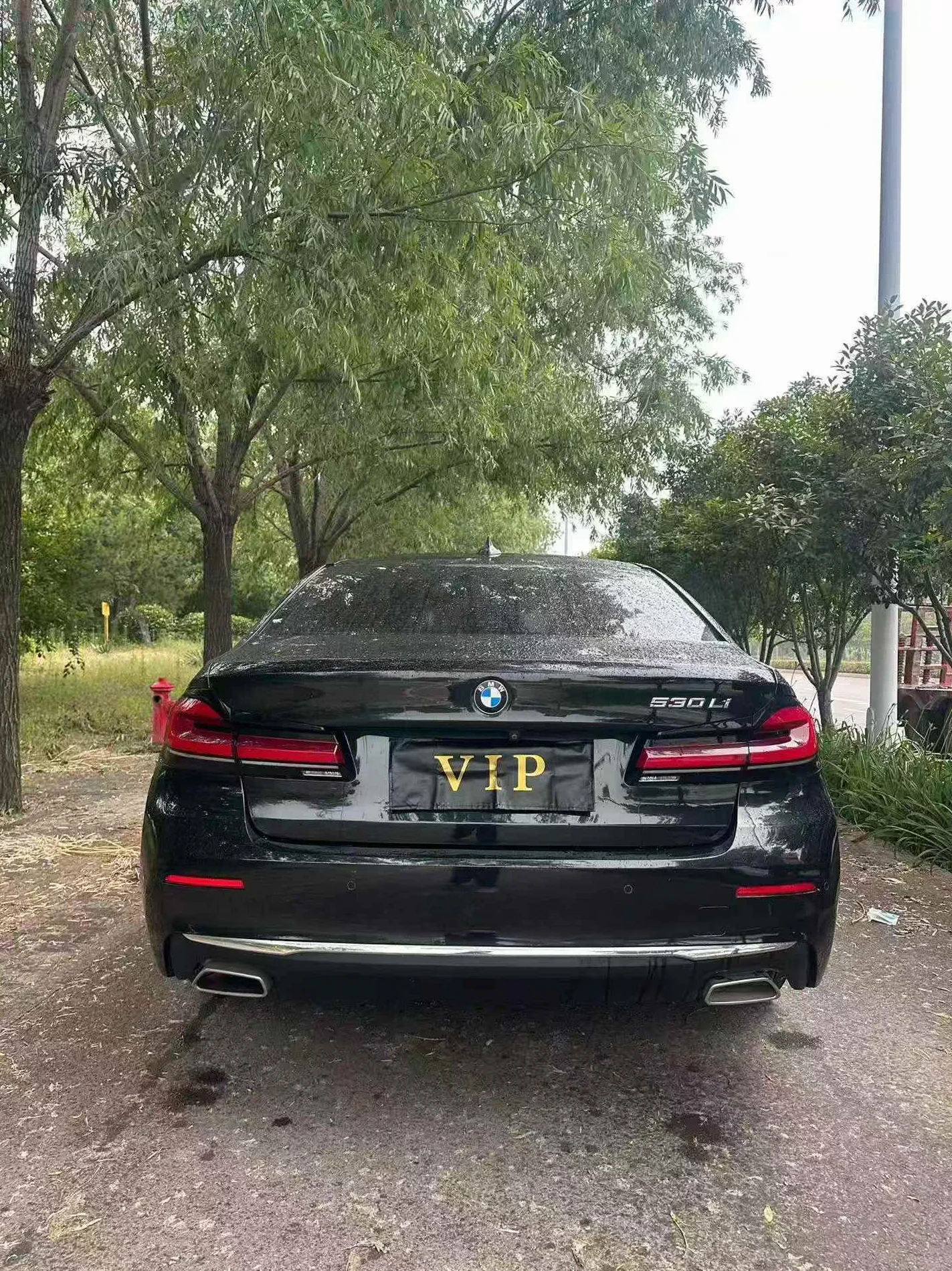 宝马5系 后面外观一