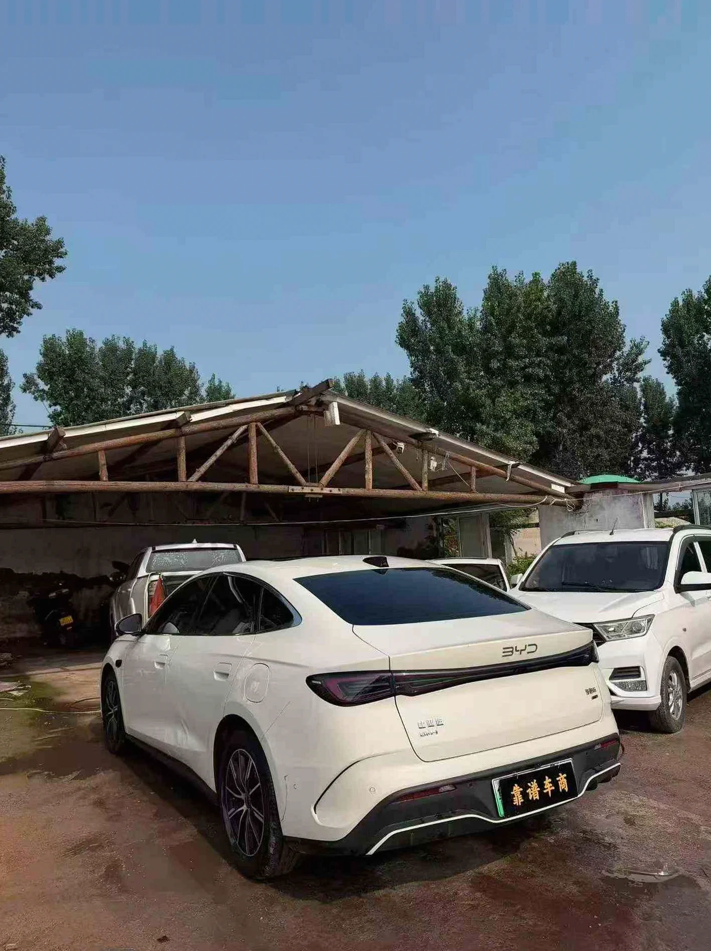 比亚迪海豹 后面外观一
