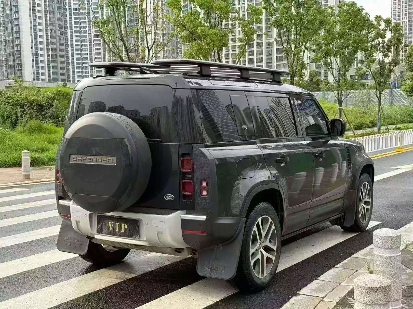 路虎卫士 内饰后排