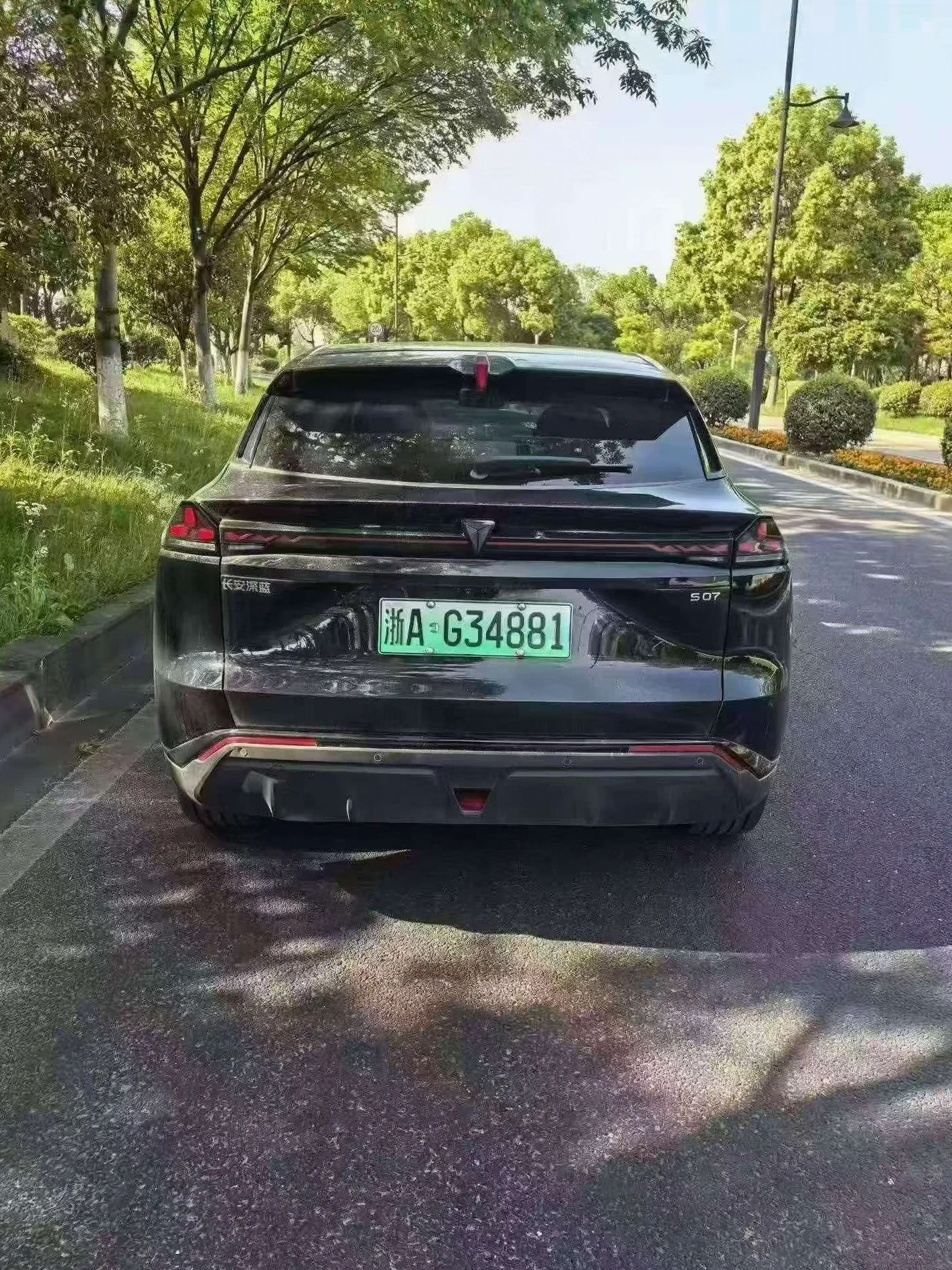 长安汽车深蓝 后面外观一