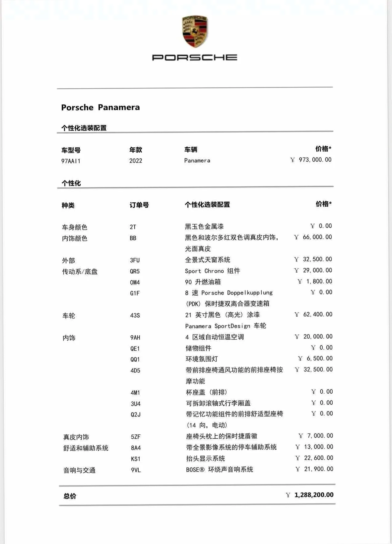 保时捷帕拉梅拉 驾驶室