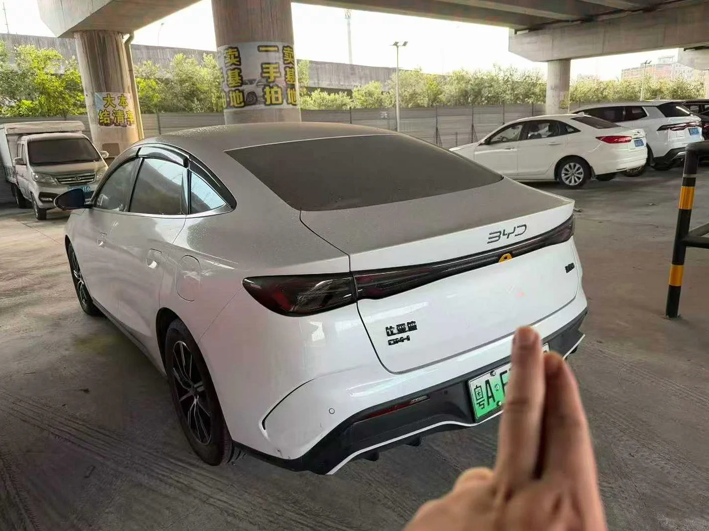 比亚迪海豹 后面外观一