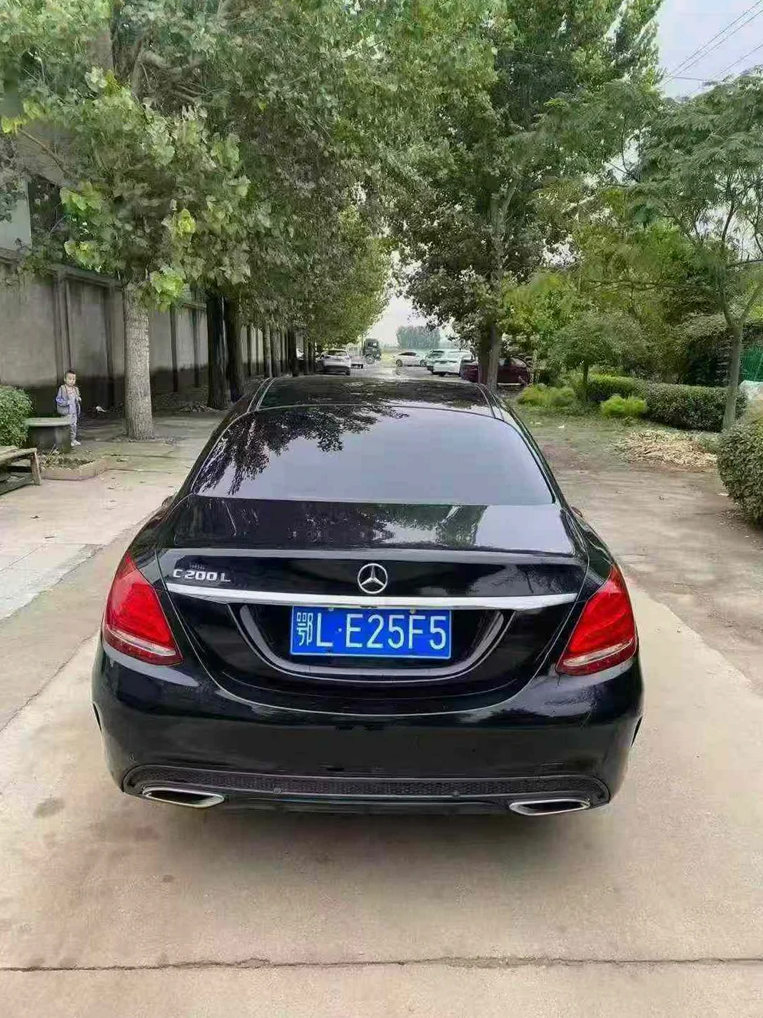 奔驰C 内饰后排
