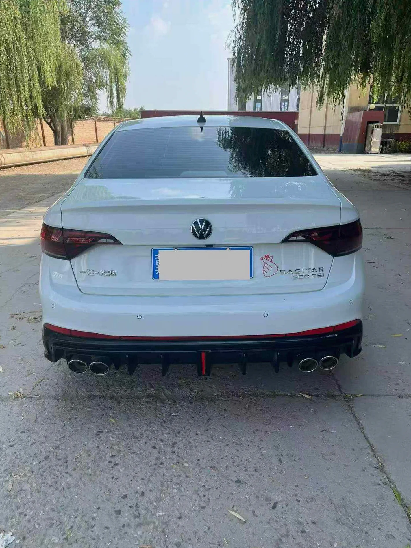大众速腾 后面外观一