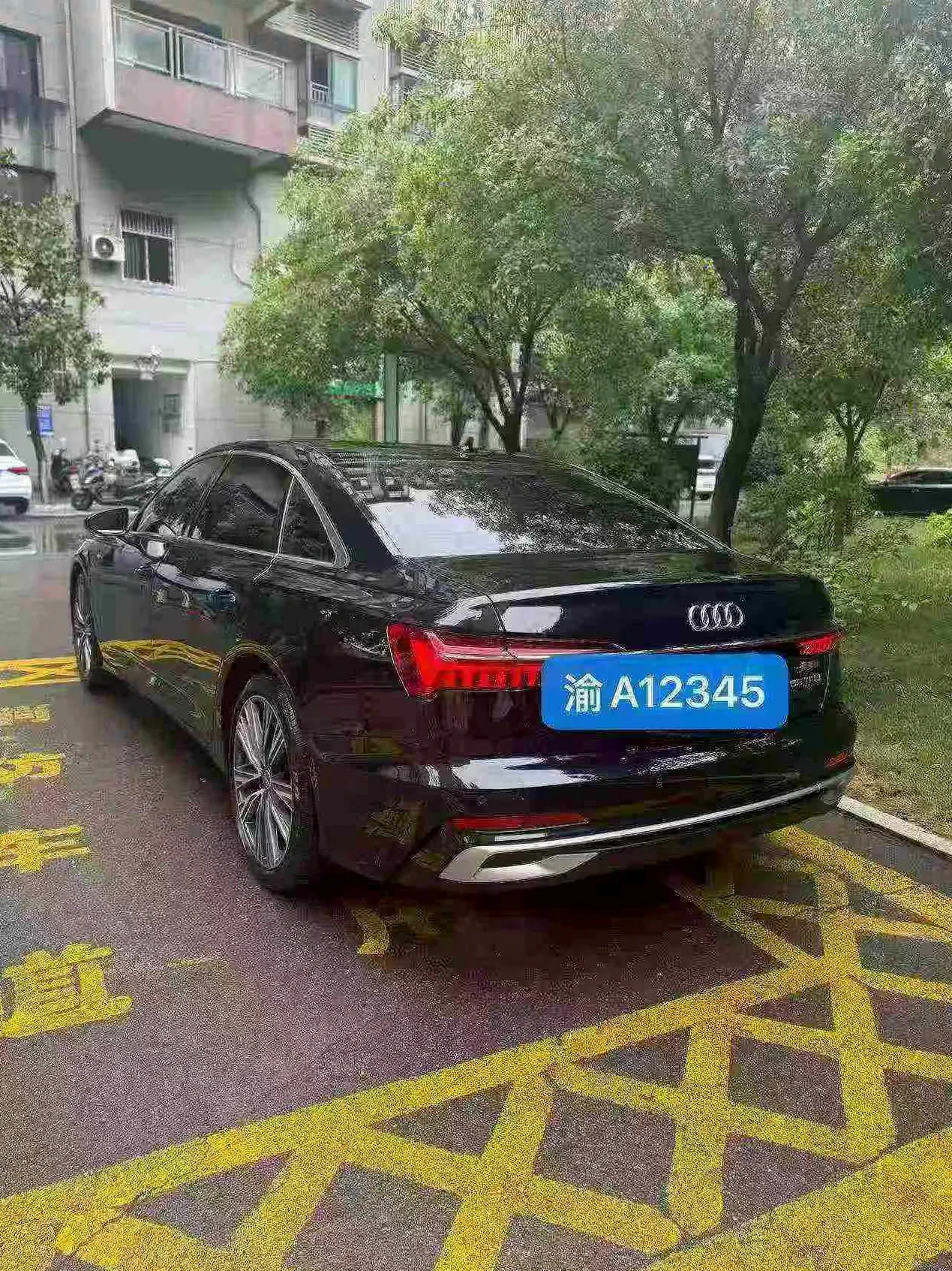 奥迪A6L 后面外观一