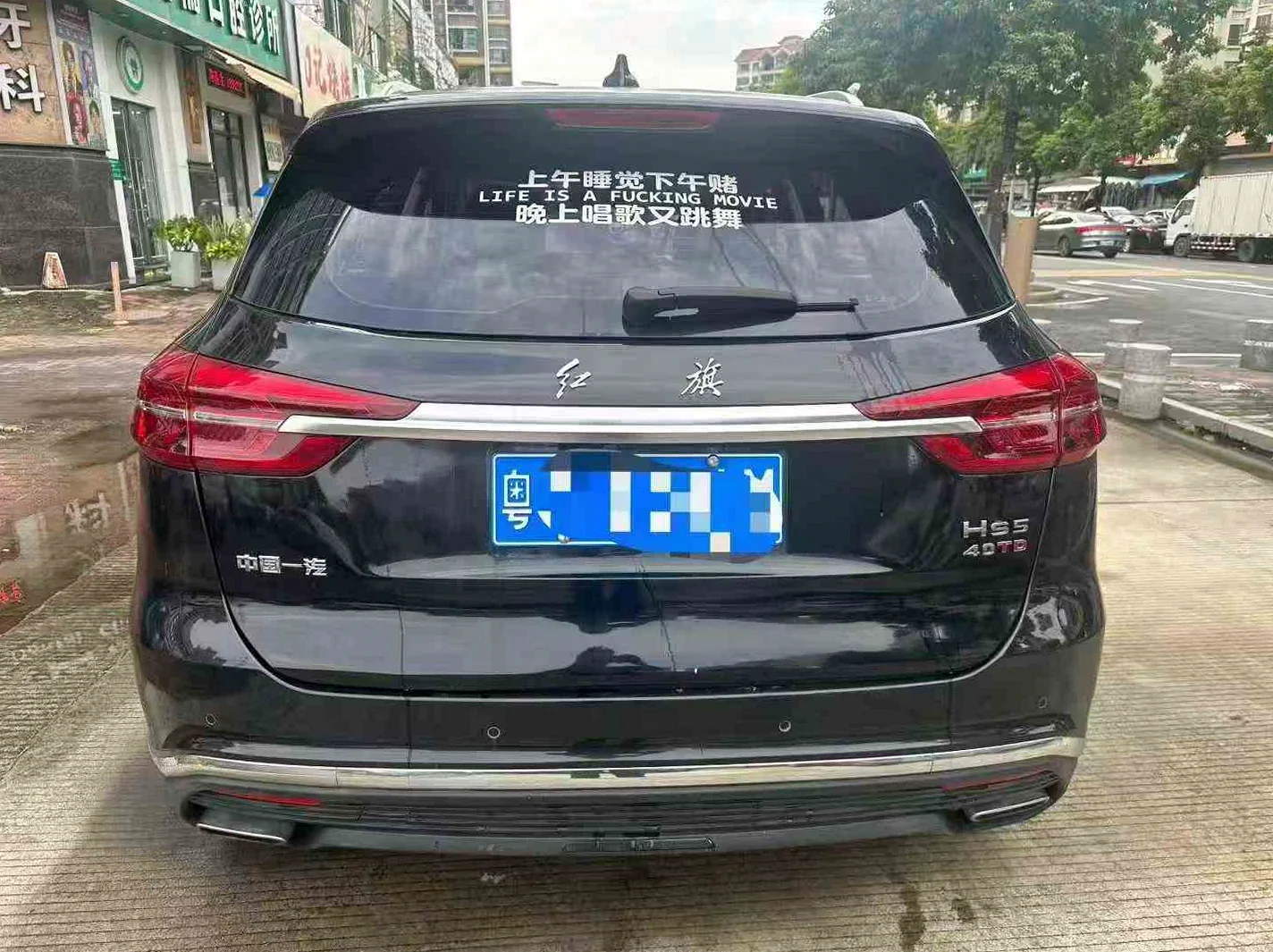 红旗HS5 后面外观二
