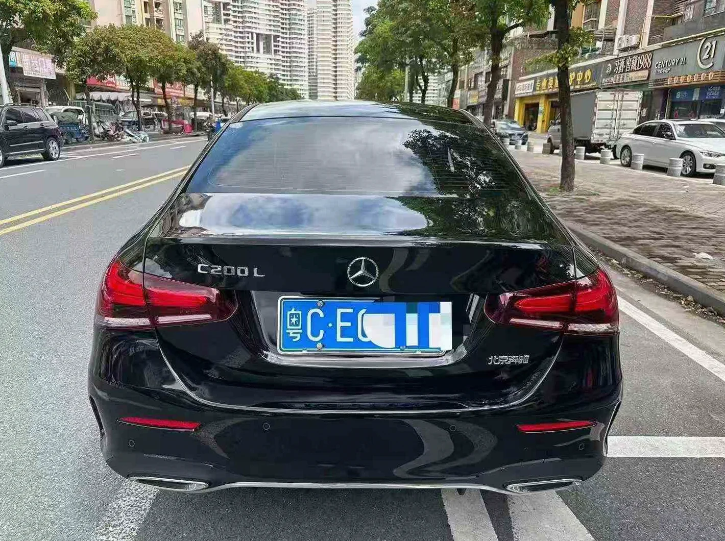 奔驰A 内饰后排