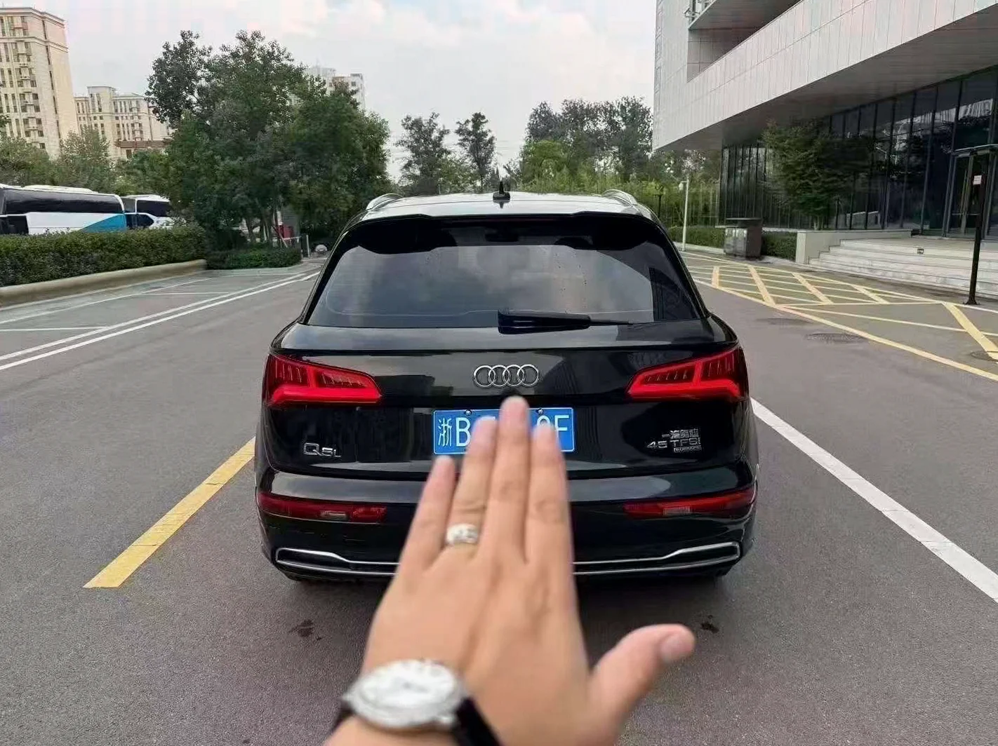 奥迪Q5 后面外观一