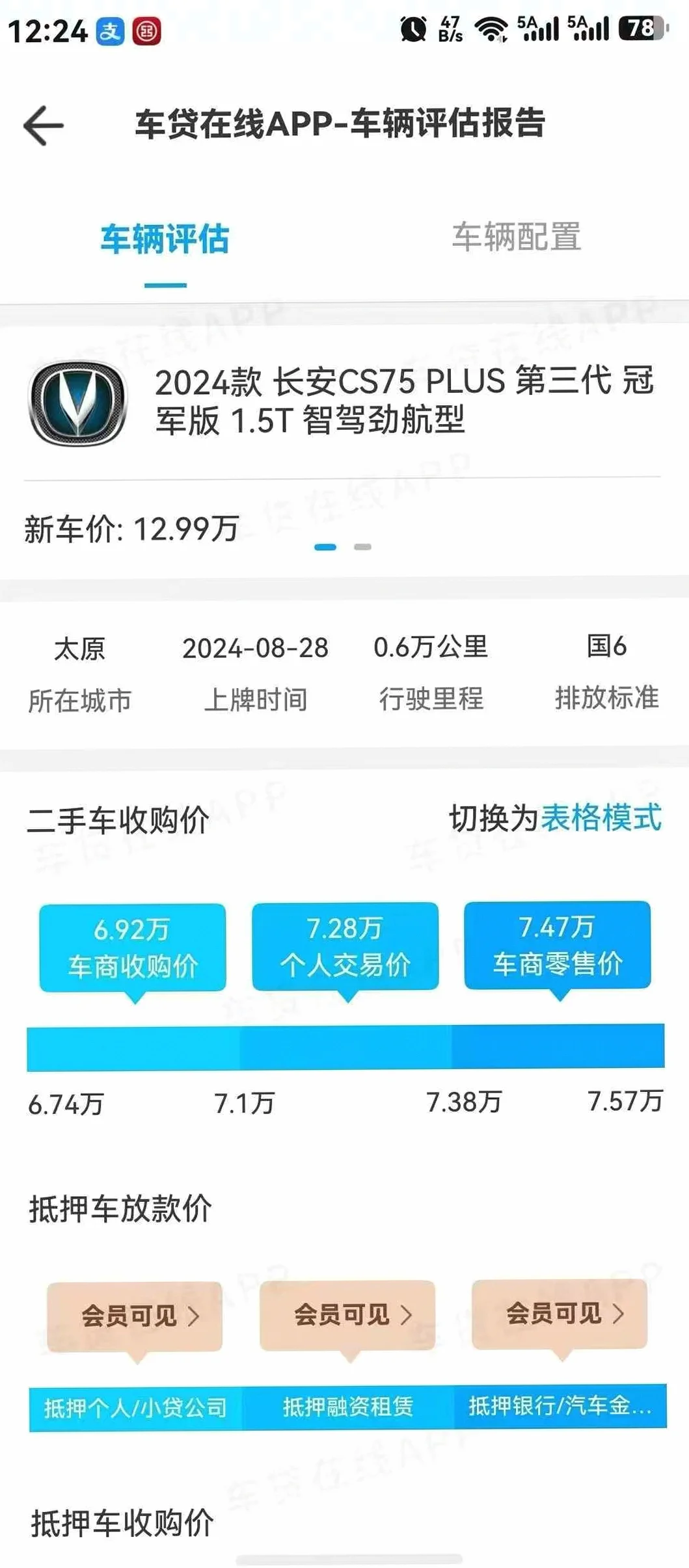 长安汽车CS75 正面外观二