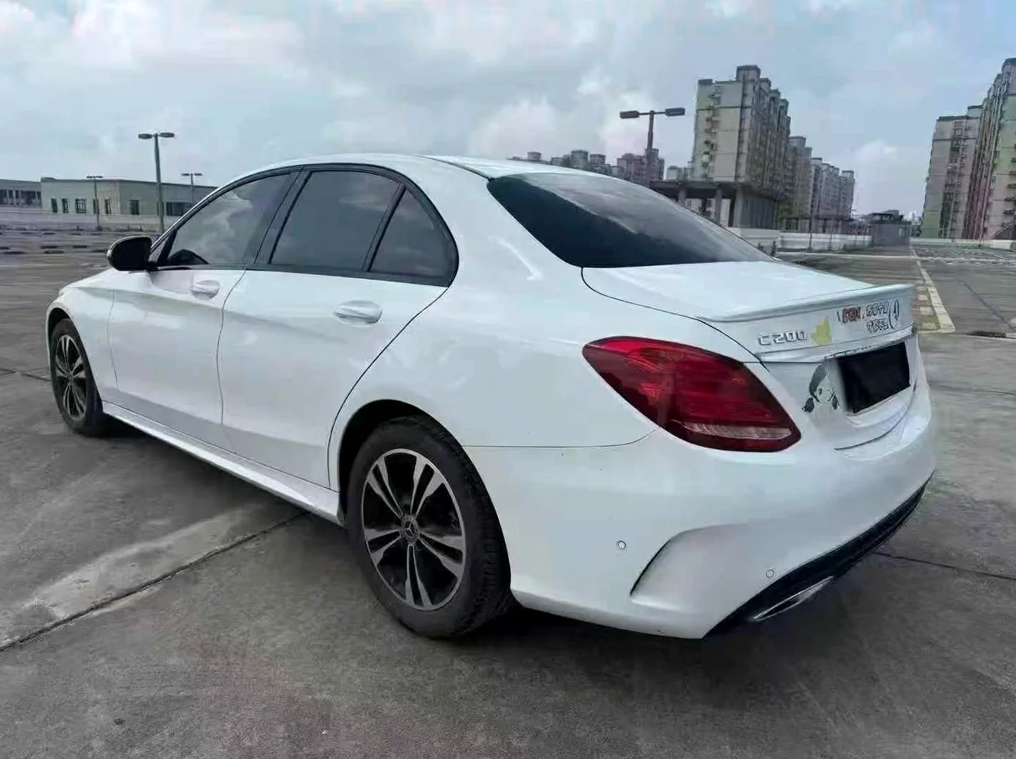 奔驰C 内饰后排