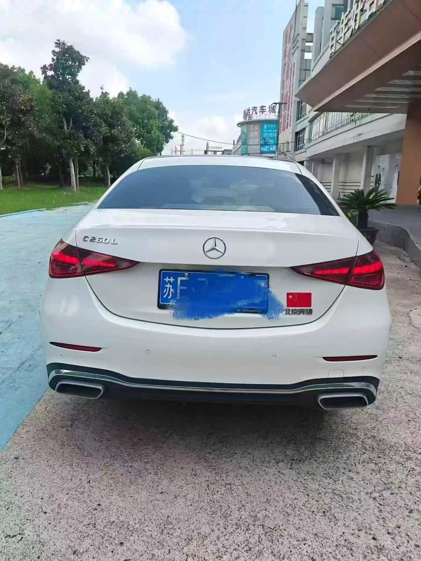 奔驰C 内饰后排